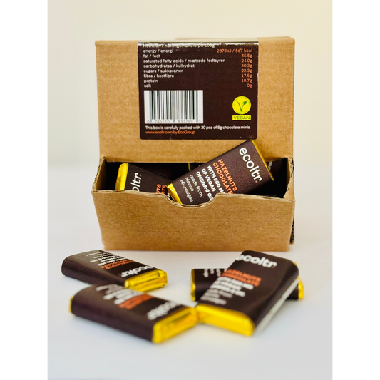 3. Chocolate with Hazelnuts Piedmont and Pure Vegan Omega-3 Oil (30 pieces with a daily dose in each box)